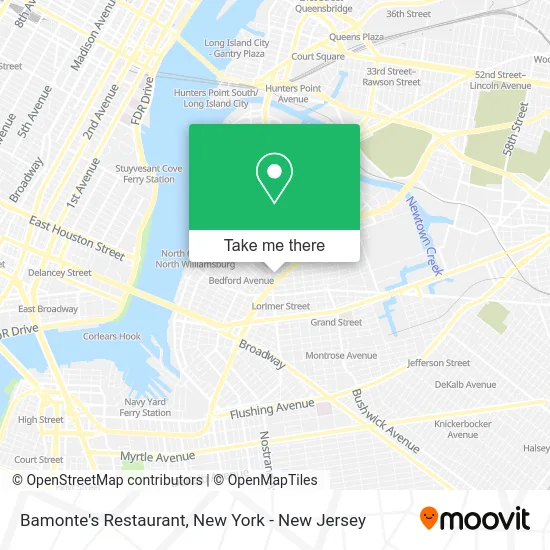 Bamonte's Restaurant map
