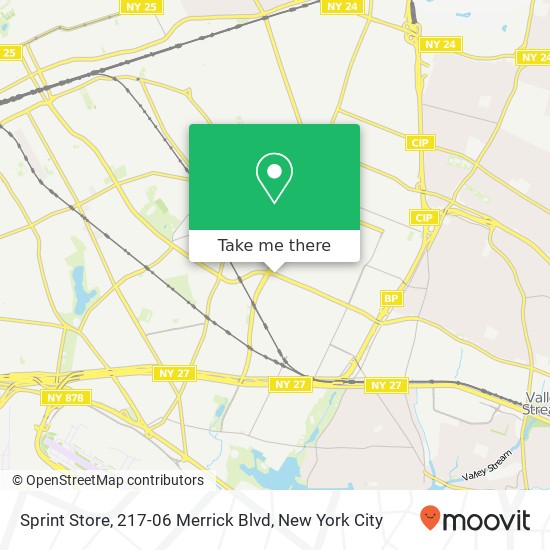 Mapa de Sprint Store, 217-06 Merrick Blvd