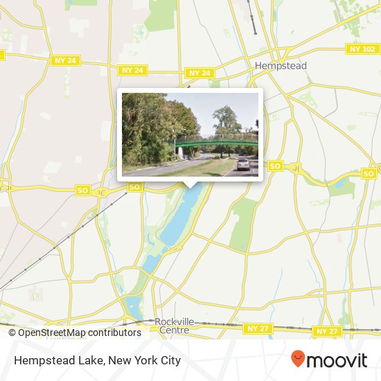 Hempstead Lake map