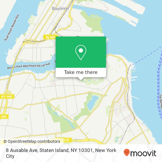 8 Ausable Ave, Staten Island, NY 10301 map