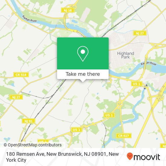 180 Remsen Ave, New Brunswick, NJ 08901 map