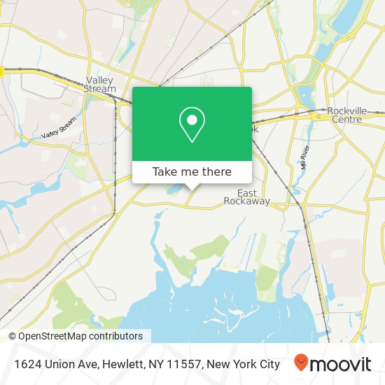 1624 Union Ave, Hewlett, NY 11557 map