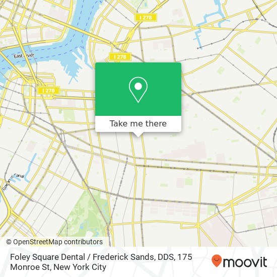 Mapa de Foley Square Dental / Frederick Sands, DDS, 175 Monroe St