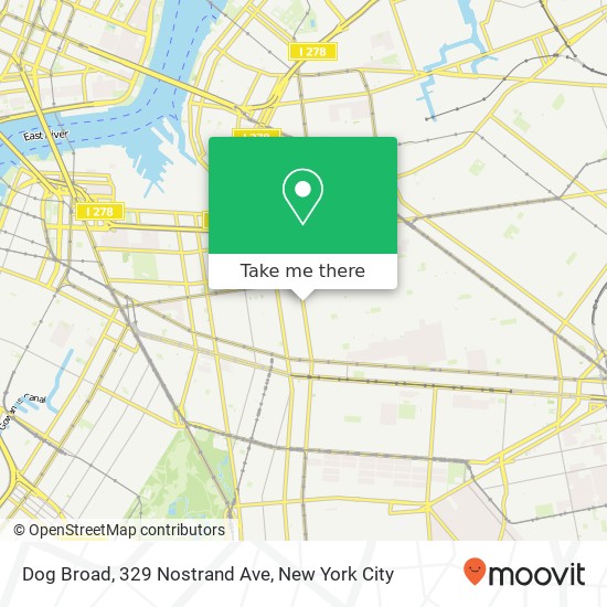 Mapa de Dog Broad, 329 Nostrand Ave