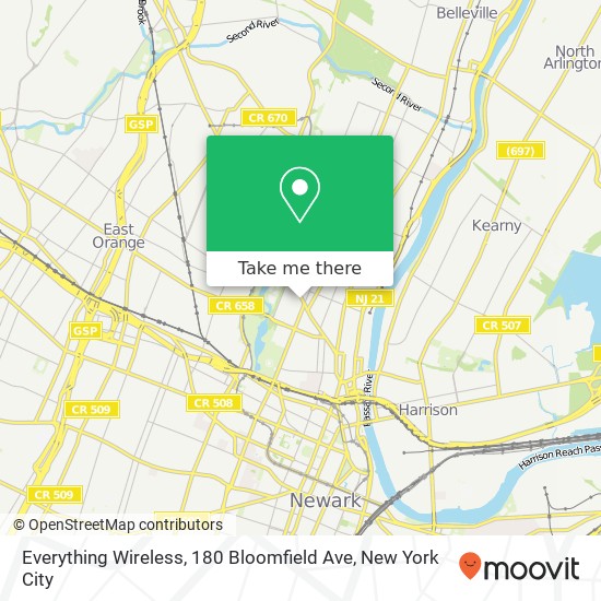 Everything Wireless, 180 Bloomfield Ave map