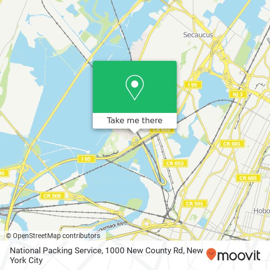 National Packing Service, 1000 New County Rd map