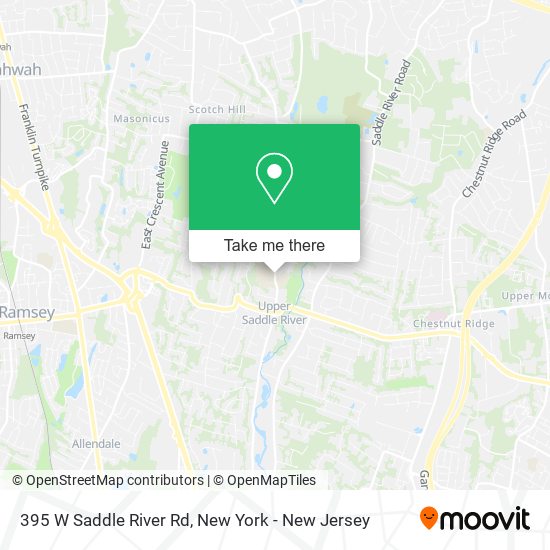 Mapa de 395 W Saddle River Rd