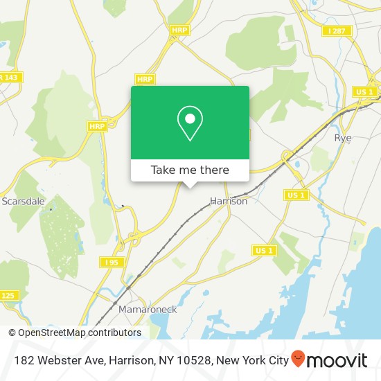 182 Webster Ave, Harrison, NY 10528 map