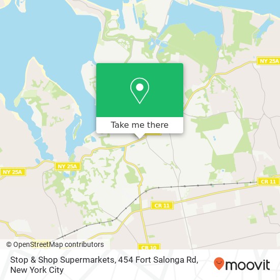 Mapa de Stop & Shop Supermarkets, 454 Fort Salonga Rd