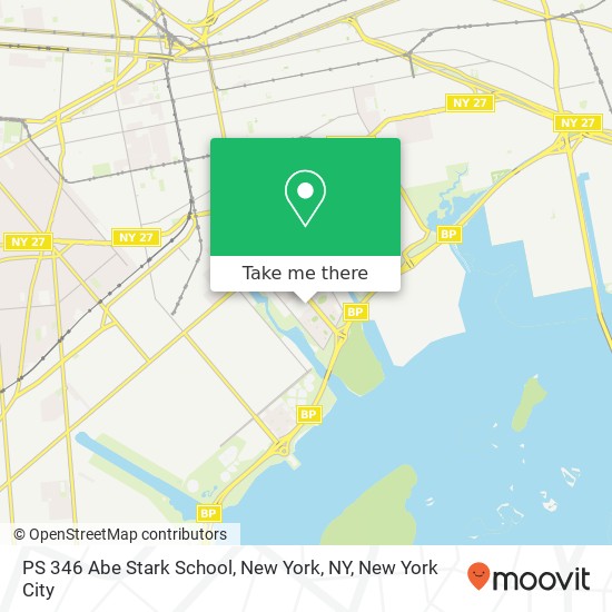 Mapa de PS 346 Abe Stark School, New York, NY