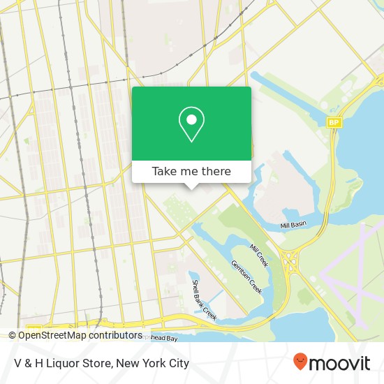 Mapa de V & H Liquor Store