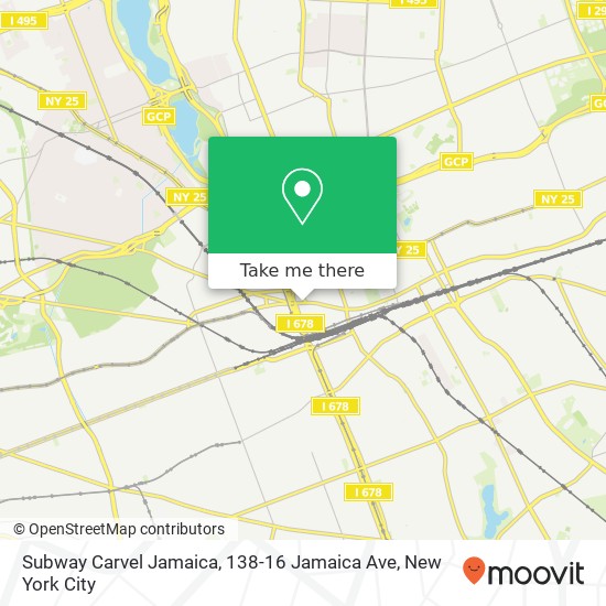 Subway Carvel Jamaica, 138-16 Jamaica Ave map