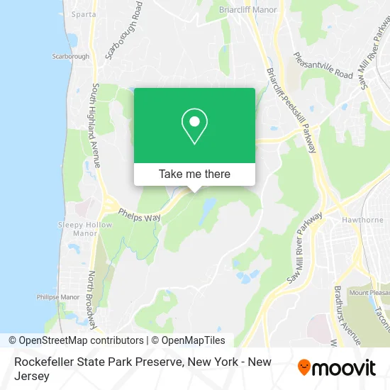 Rockefeller State Park Preserve map