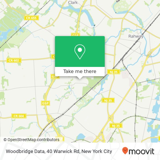 Mapa de Woodbridge Data, 40 Warwick Rd