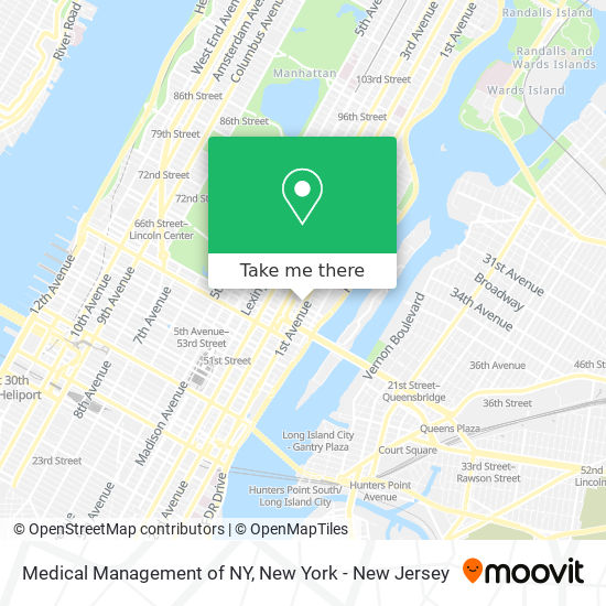 Mapa de Medical Management of NY