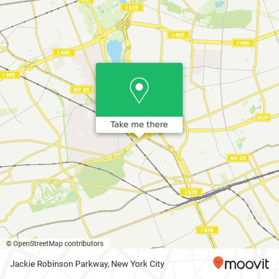 Jackie Robinson Parkway map