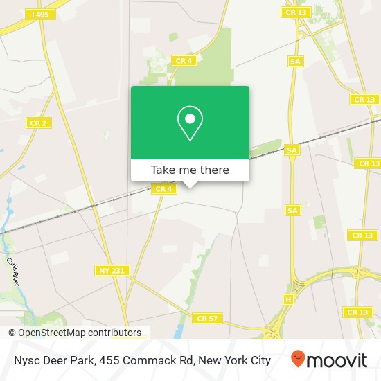 Nysc Deer Park, 455 Commack Rd map