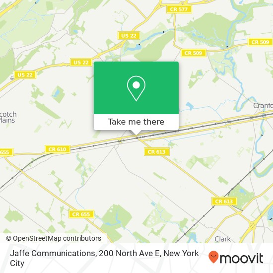 Mapa de Jaffe Communications, 200 North Ave E