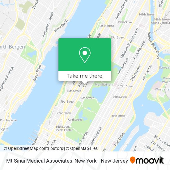 Mt Sinai Medical Associates map