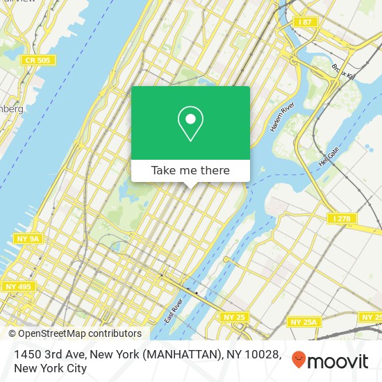 1450 3rd Ave, New York (MANHATTAN), NY 10028 map