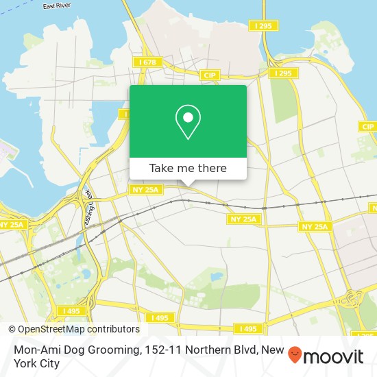 Mon-Ami Dog Grooming, 152-11 Northern Blvd map