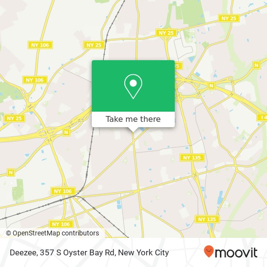 Deezee, 357 S Oyster Bay Rd map