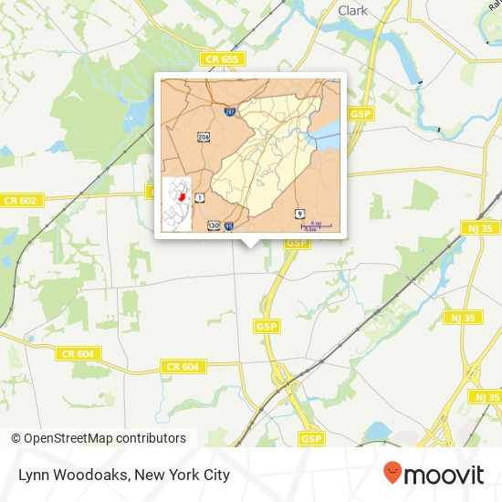 Lynn Woodoaks map