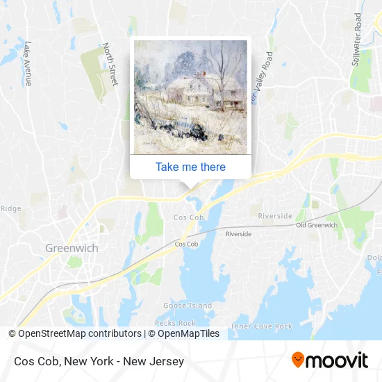 Cos Cob map