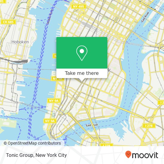 Mapa de Tonic Group, 611 Broadway