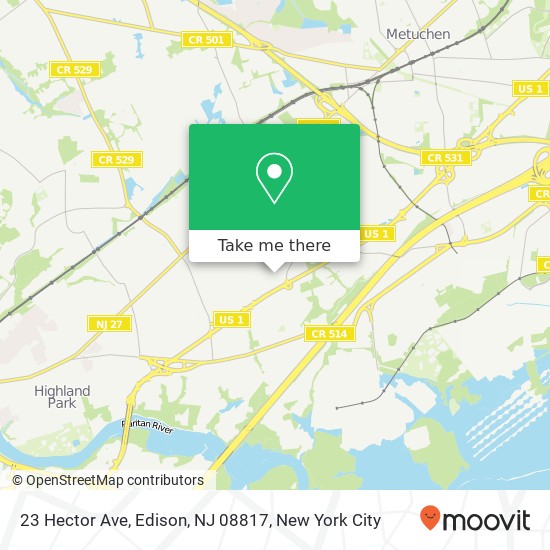 23 Hector Ave, Edison, NJ 08817 map
