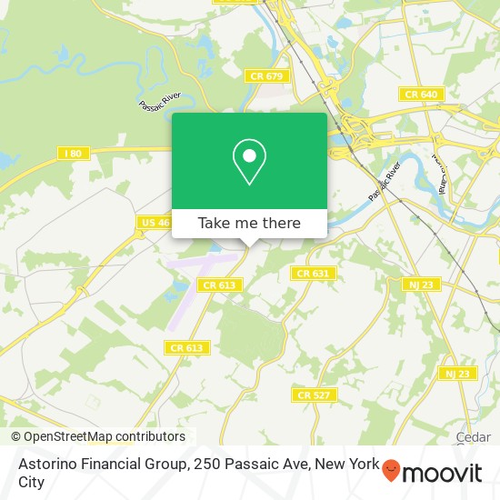 Mapa de Astorino Financial Group, 250 Passaic Ave