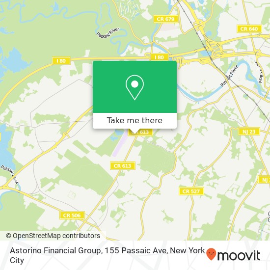 Mapa de Astorino Financial Group, 155 Passaic Ave
