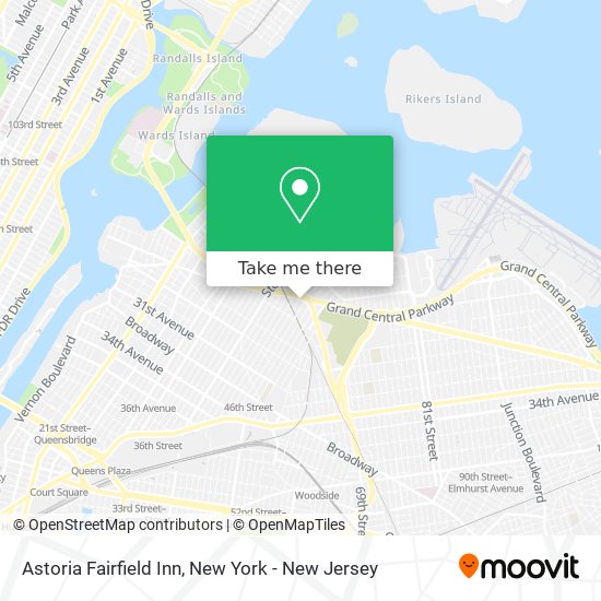 Mapa de Astoria Fairfield Inn