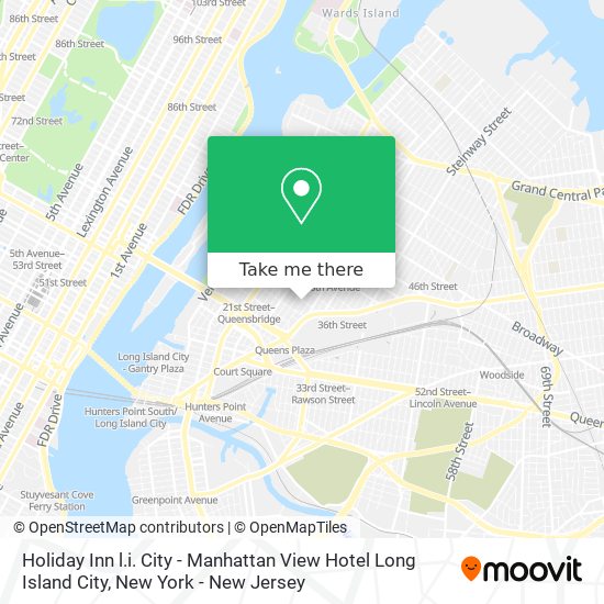Mapa de Holiday Inn l.i. City - Manhattan View Hotel Long Island City