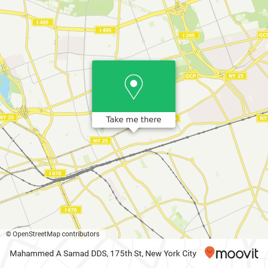 Mahammed A Samad DDS, 175th St map