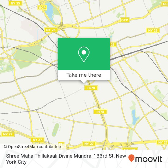 Mapa de Shree Maha Thillakaali Divine Mundra, 133rd St