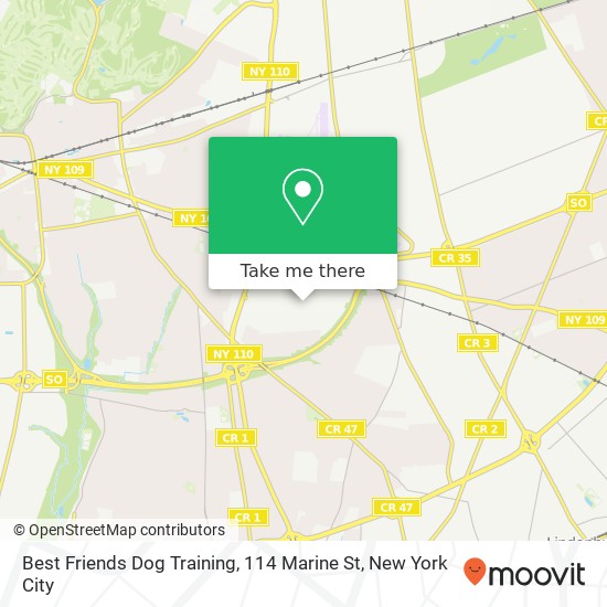 Mapa de Best Friends Dog Training, 114 Marine St
