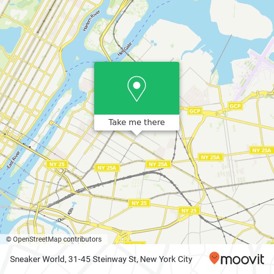 Mapa de Sneaker World, 31-45 Steinway St