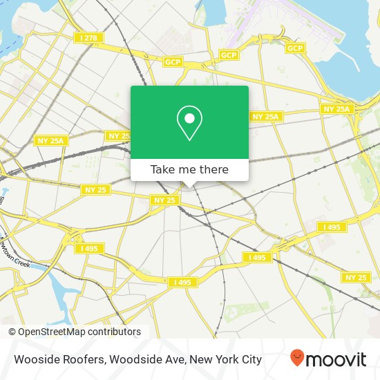 Mapa de Wooside Roofers, Woodside Ave