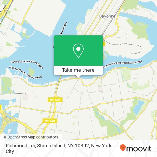 Mapa de Richmond Ter, Staten Island, NY 10302