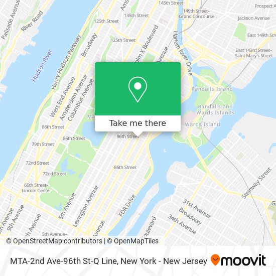 Mapa de MTA-2nd Ave-96th St-Q Line