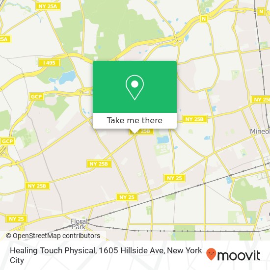 Healing Touch Physical, 1605 Hillside Ave map