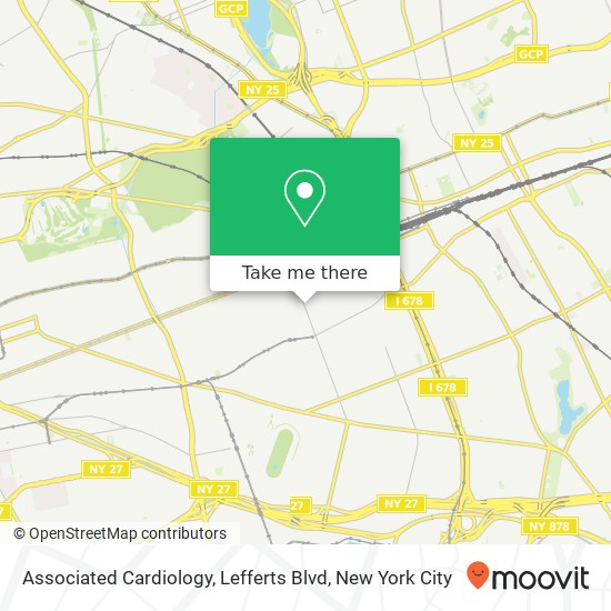 Mapa de Associated Cardiology, Lefferts Blvd
