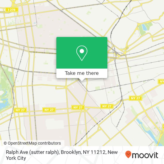 Ralph Ave (sutter ralph), Brooklyn, NY 11212 map