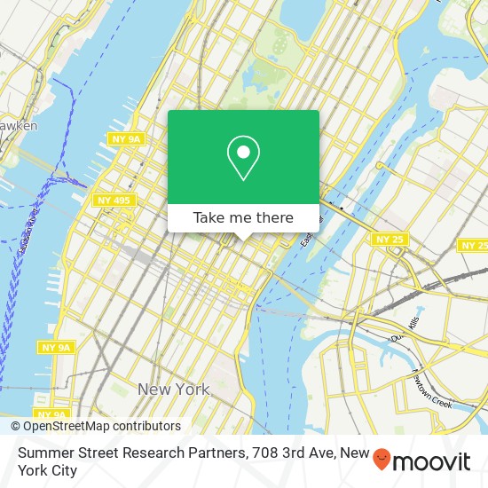 Mapa de Summer Street Research Partners, 708 3rd Ave