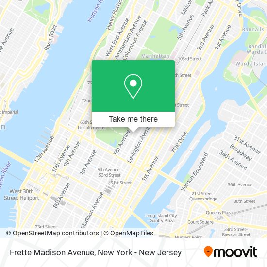 Mapa de Frette Madison Avenue