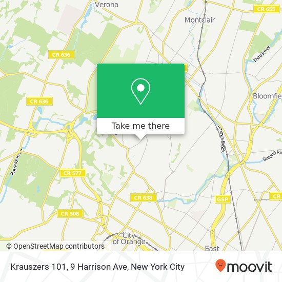 Mapa de Krauszers 101, 9 Harrison Ave
