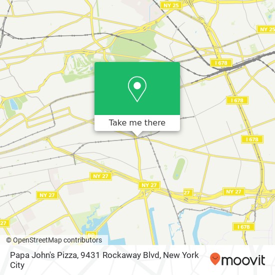 Papa John's Pizza, 9431 Rockaway Blvd map