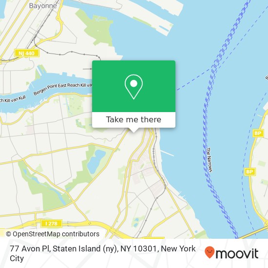 77 Avon Pl, Staten Island (ny), NY 10301 map