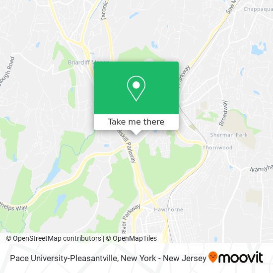 Mapa de Pace University-Pleasantville